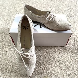 Isaac Mizrahi Frankie Suede Lace Up Oxford Size 7.5